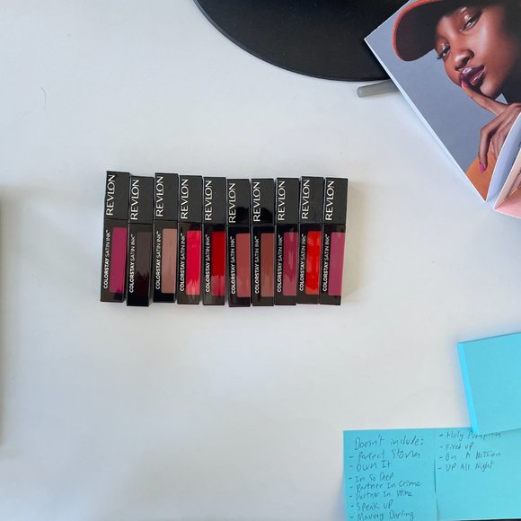Bundle of 10 Revlon Colorstay Satin Ink